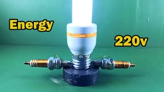 New Free Energy 2021 Electric Using Spark Plug With Magnet 100 [upl. by Aynekat]