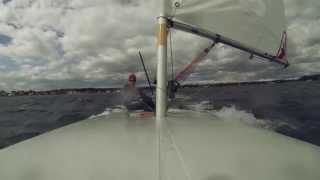 Laser Sailing  Heavy Air Gybe HD [upl. by Bonine]