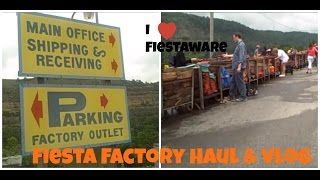 Fiestaware Factory Haul amp Vlog  Homer Laughlin China Company  raygirllove [upl. by Retloc]