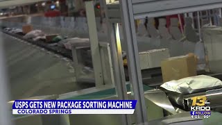 USPS brings new package sorting machine to Colorado Springs [upl. by Teeniv]