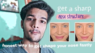 How To Fix Assymetrical Nose  shape your NOSE [upl. by Sallee]