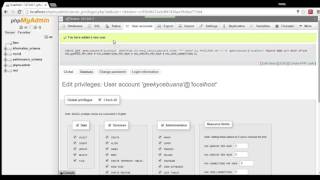 How To AddRemove Users in PHPMyAdmin [upl. by Heron932]