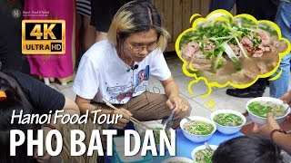 PHỞ BÁT ĐÀN  Best Pho in Hanoi Vietnam [upl. by Ilaw244]