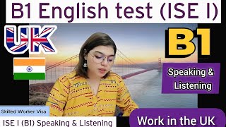 Full B1 Speaking amp Listening Skilled Worker Visa  ISE 1 Trinity College London [upl. by Ssalguod]