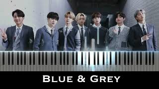 Blue amp Grey  BTS  Piano Cover [upl. by Htepsle]