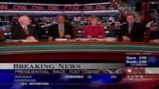 CNN Flashback to 2000 US presidential election recount [upl. by Rida]