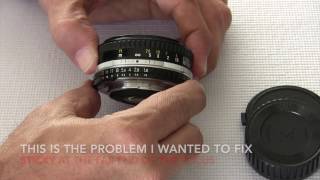 Nikon Nikkor 50 mm 18 Seriese  Repair  Part I [upl. by Oric]