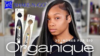 Deep Side Part 10 Quick Weave Tutorial with Shake n Go Organique Hair [upl. by Rodama]