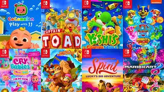 Top 9 Best SWITCH Games for 5 KIDS YEAR OLDS 2024 [upl. by Berte359]