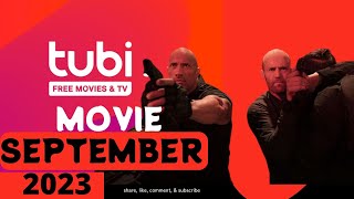 Free Movies Tubi September 2023 [upl. by Lydell]