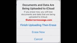 Documents and Data Are Being Uploaded to iCloud [upl. by Arodoeht]