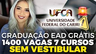 🔥 GRADUAÇÃO EAD 100 GRATUITA em UNIVERSIDADE FEDERAL SEM VESTIBULAR  Mari Rel [upl. by Fredra]