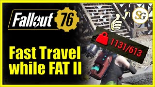 Fast travel while over encumbered II  Fallout76 [upl. by Ahsilyt]