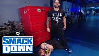 Roman Reigns attacks Kevin Owens SmackDown Dec 11 2020 [upl. by Enyad]