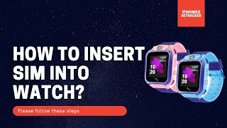 SeTracker Smart Watch For Kids  How To Insert Sim In Small Watch [upl. by Bridget]