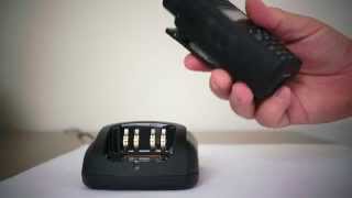 Motorola Solutions XPR7580 Charging the Radio [upl. by Mouldon619]