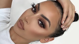 FULL COVERAGE SOFT GLAM SMOKEY EYE [upl. by Aicemat]