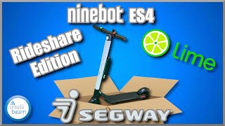 Segway Ninebot ES4 Electric Scooter Rideshare SNSC NonFolding version unboxing by Intellibeamcom [upl. by Jabin]