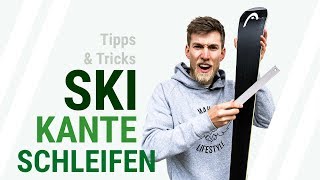 SKI KANTE SCHLEIFEN Tutorial  Wie schleifst du die Kante deiner Ski Tipps und Tricks  12 [upl. by Schumer707]