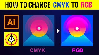 how to change CMYK to RGB in Illustrator [upl. by Tipton81]