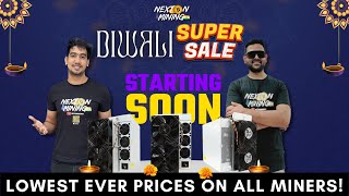 🚨 DIWALI SUPER SALE 2024  Cheapest ever Asic miners 🔥 Crypto Mining India bitcoinmining crypto [upl. by Habeh68]