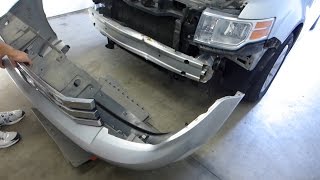 Ford Flex Front Bumper Cover and Reinforcement Removal Replacement 2009  2012 [upl. by Varini923]