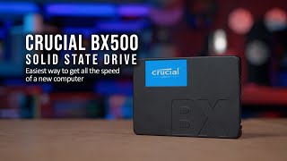 Crucial BX500 Solid State Drive  Easiest way to get all the speed of a new computer [upl. by Bakerman]