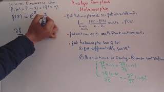 Analyse Complexe  Calcul des Résidus  Fonctions Holomorphes et Conditions de CauchyRiemann [upl. by Esorylime227]