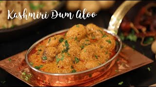 Kashmiri Dum Aloo  Potato Recipes  Aloo Recipes  Side dish for Chapthi [upl. by Swee894]