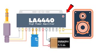 Simple Best Quality Amplifier circuit Using LA4440 CD4440 IC [upl. by Morehouse232]