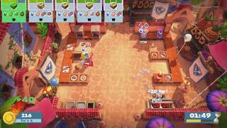 Overcooked All You Can EatWorld Food Festival 11 4 Stars 2player coop [upl. by Lladnar312]