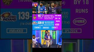 mi vs kkr ipl 2024 [upl. by Xirdnek]