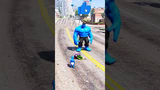 Huge Venom Attack Blue She Hulk 😡😭 GTA5 shorts gta5 [upl. by Oinafipe533]