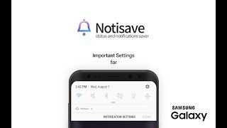 notisave Important setting for Galaxy [upl. by Keelin]