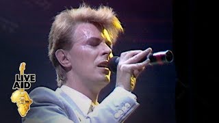 David Bowie  Heroes Live Aid 1985 [upl. by Ignatz]