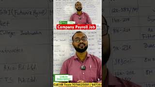 Company Payroll Permanently Job Openings educareskillacademy Contact 7074625691 howcanihelpu job [upl. by Vevina912]