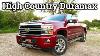 2018 Chevy Silverado 2500HD Review  High Country Duramax Diesel [upl. by Joh]