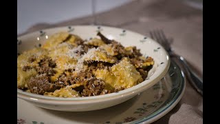 RAVIOLI AI FUNGHI PORCINI Videoricetta [upl. by Ivar]