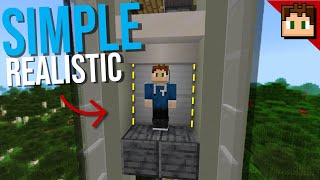 OUTDATED The SIMPLE REALISTIC Elevator Minecraft Bedrock 120 Tutorial [upl. by Ibocaj]