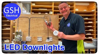 Lighting Circuit 2 Plate Method Wiring 2 LED Downlights Using Collingwood Easy Fit Connectors [upl. by Etnomaj]