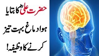 Wazifa Told By Hazrat Ali RA For Increase Memory  Qurani Wazaif [upl. by Sirois875]