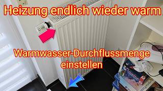 Heizung wird nicht warm Heizkörper Durchfluss einstellen Voreinstellbares ThermostatVentil [upl. by Fredel]