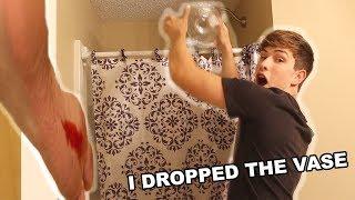 10 POUND ICE WATER SHOWER PRANK GONE WRONG [upl. by Rosenkranz]