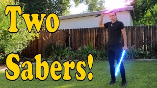 How To Spin Two Lightsabers At Once  SPIN LIKE ASHOKA JarKai Tutorial [upl. by Zack]