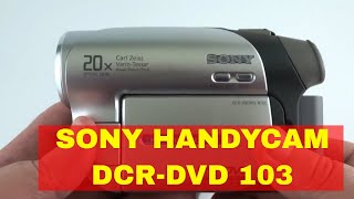 Sony DCRDVD103 Handycam Camcorder with NightShot Plus  eBay Demo [upl. by Kielty]