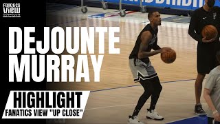 Dejounte Murray Works on 3Point Shot amp Pull Jumpers in OnCourt Workout  Fanatics View quotUp Closequot [upl. by Irwinn]