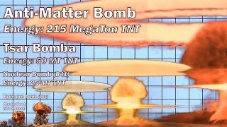 Nuclear Explosion Power Comparison [upl. by Biddick]