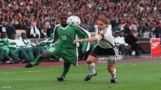 JayJay Okocha vs Germany 22 April 1998 [upl. by Nbi]