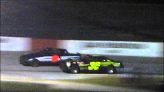 GREAT FINISH to Local Race at Greenville Pickens Speedway 2015 [upl. by Ardnued]