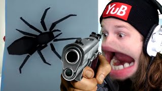 how to kill spiders easy method use a gun [upl. by Nicolis259]